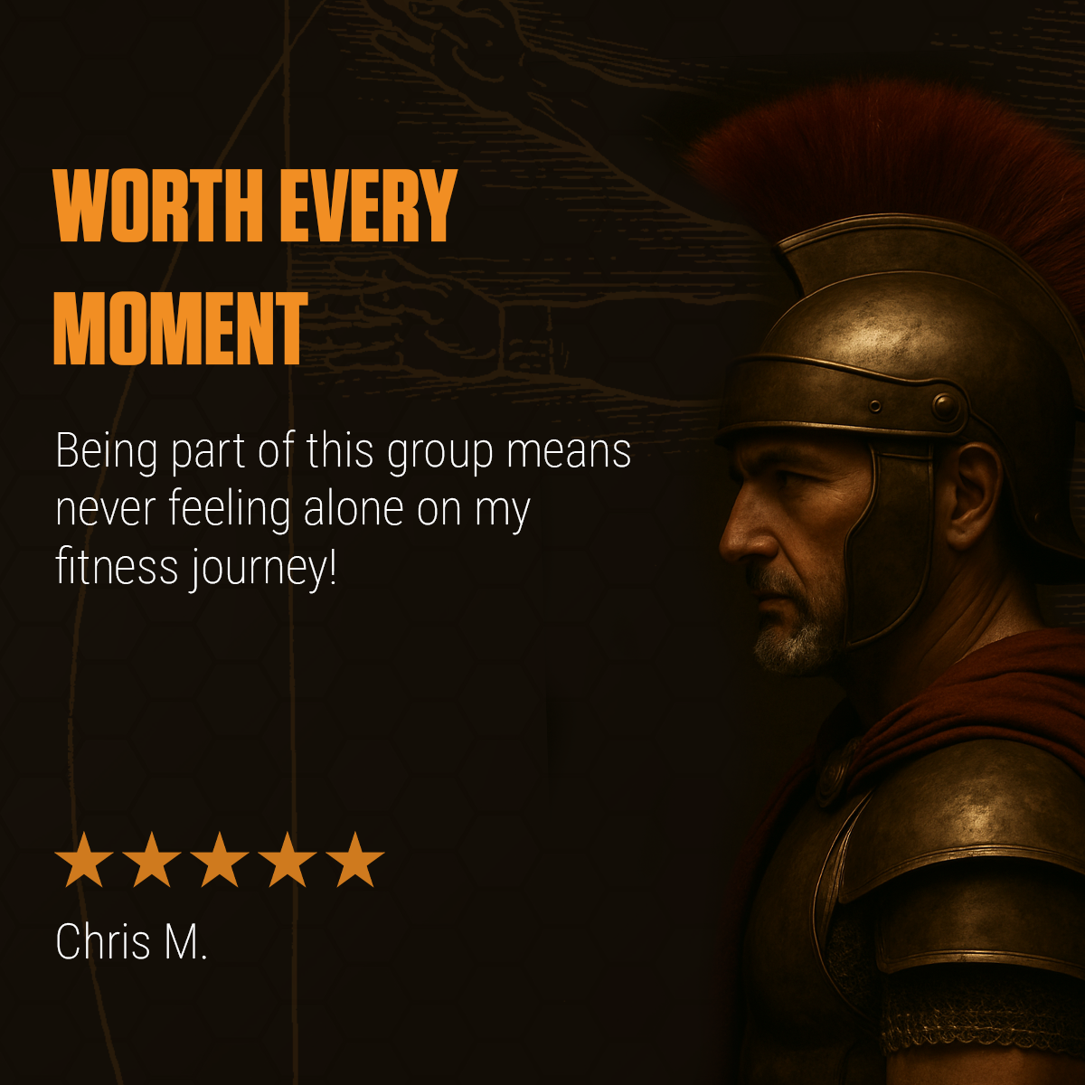 Worth Every Moment – Being part of this group means never feeling alone on my fitness journey! – Chris M., 5-star review