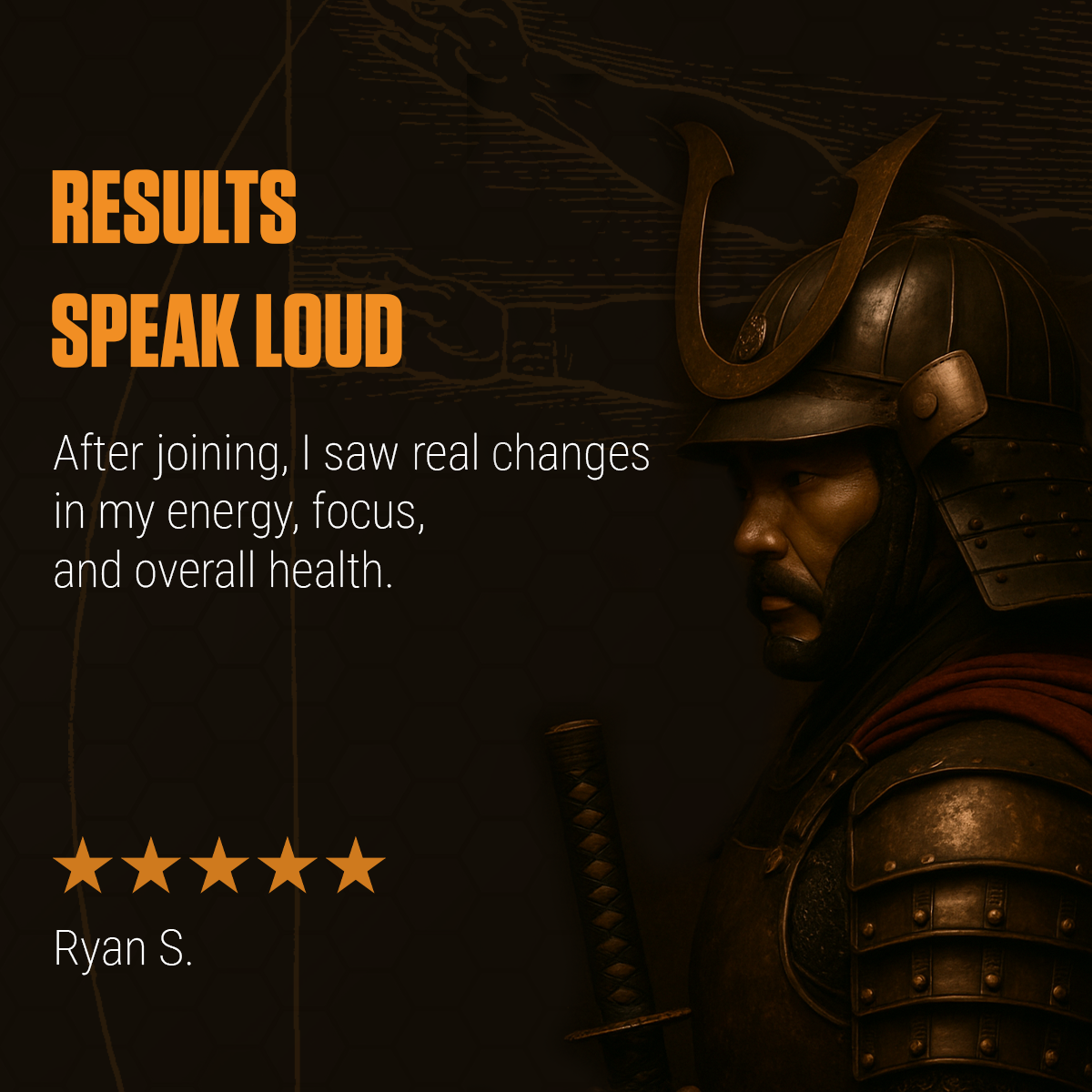 Results Speak Loud – After joining, I saw real changes in my energy, focus, and overall health. – Ryan S., 5-star review