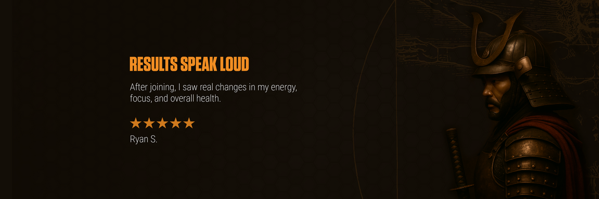 Results Speak Loud – After joining, I saw real changes in my energy, focus, and overall health. – Ryan S., 5-star review