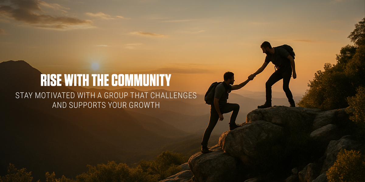 Rise with the community – stay motivated with a group that challenges and supports your growth