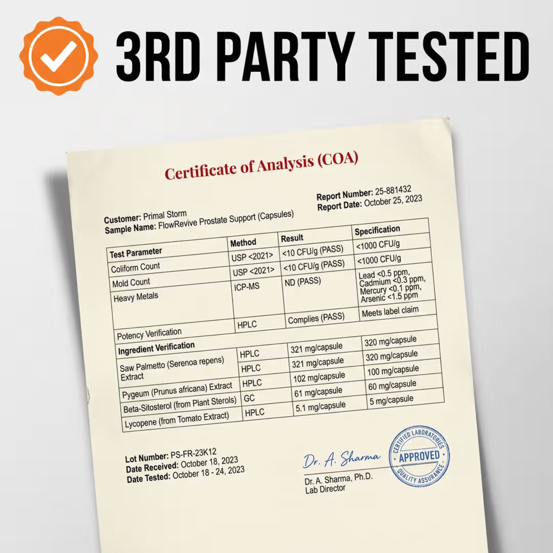 FlowRevive – verified pure, every batch